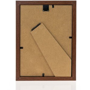 Telaio in legno ZEP sala 15x20 cm marrone vetro trasparente profilo blocco