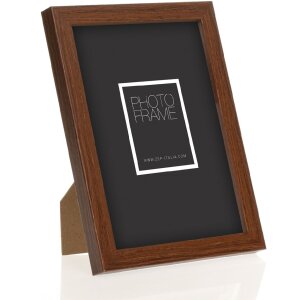 Telaio in legno ZEP sala 15x20 cm marrone vetro trasparente profilo blocco