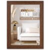Telaio in legno ZEP sala 15x20 cm marrone vetro trasparente profilo blocco