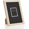 ZEP Cornice in legno da sala 13x18 cm profilo a blocchi naturali espositore in vetro trasparente