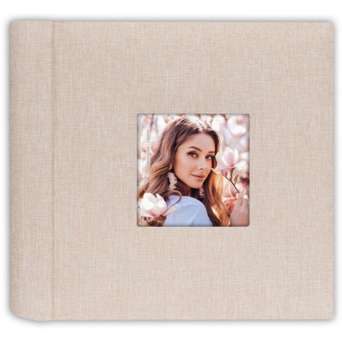 Album slip-in ZEP Aura beige 200 foto 10x15 cm album memo con campi di etichettatura