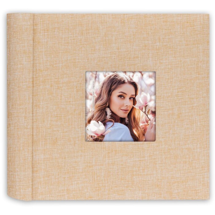 Album slip-in ZEP Aura crema Album per memo 200 foto 11x16 cm Campi di etichettatura