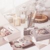 ZEP USB Box Modena Linen beige 11x11x3 cm con foto ritagliata senza chiavetta USB
