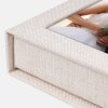 ZEP USB Box Modena Linen beige 11x11x3 cm con foto ritagliata senza chiavetta USB