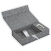 ZEP USB photo box Lodi lino grigio 23x12,5x5 cm senza chiavetta USB