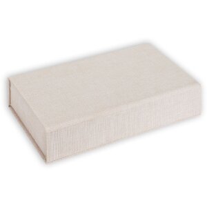 ZEP USB photo box Lodi crema copertina in lino 23x12 5x5 cm senza chiavetta USB