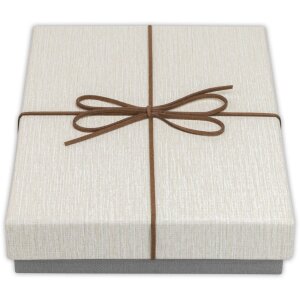 ZEP Box Piacenza A 32x32x4 cm Scatola regalo in carta con fiocco