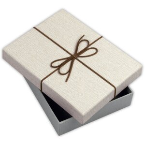 ZEP Box Piacenza A 32x32x4 cm Scatola regalo in carta con fiocco