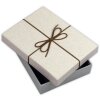 ZEP Box Piacenza A 32x32x4 cm Scatola regalo in carta con fiocco