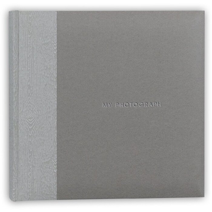 Album fotografico ZEP Luis grigio 32x32 cm 60 pagine bianche con interfogli in vetro