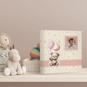 ZEP album per bambini Brian 24x24 cm rosa con motivo orso...