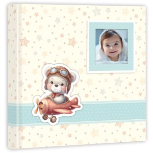 ZEP album per bambini Brian 24x24 cm orso blu aeroplano...