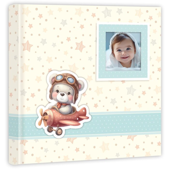 ZEP album per bambini Brian 32x32 cm orso blu aeroplano 60 pagine foto cartone