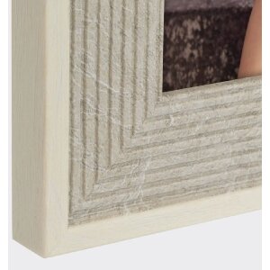 Portafoto in polistirolo ZEP grigio Naxos 10x15 cm