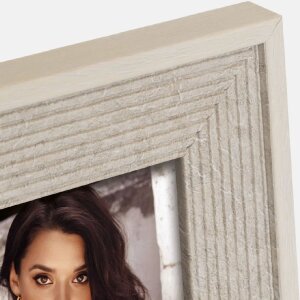 Portafoto in polistirolo ZEP grigio Naxos 10x15 cm