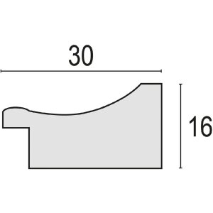 Cornice ZEP Polysterol Arles Brown 20x30 cm