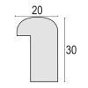 Cornice ZEP Genova 20x30 cm Bianco MDF effetto legno In piedi o appesa