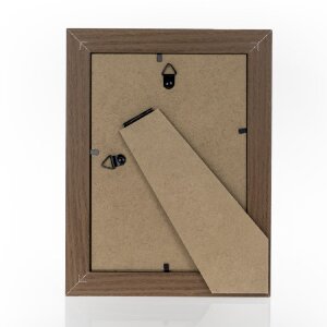 ZEP Bologna cornice marrone 18x24 cm MDF effetto legno vetro trasparente