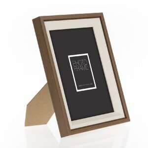 ZEP Bologna cornice marrone 18x24 cm MDF effetto legno vetro trasparente