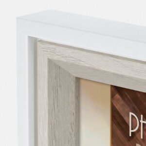 Cornice ZEP Bologna Bianco 30x40 cm MDF effetto legno vetro trasparente
