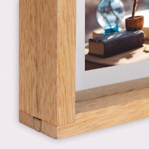 ZEP Vittel Naturale doppia cornice in legno 13x18 cm utilizzabile su entrambi i lati