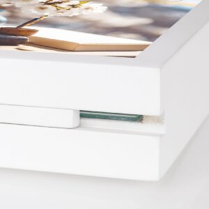 ZEP Vittel Bianco Doppia cornice in legno 13x18 cm utilizzabile su entrambi i lati