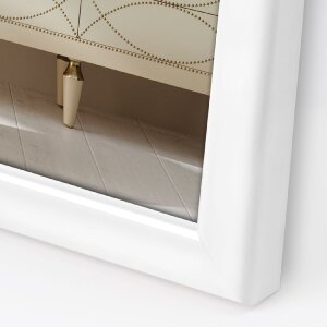 ZEP Cornice in legno Aosta Bianco 20x25 cm Lucido Moderno senza tempo per appendere in piedi