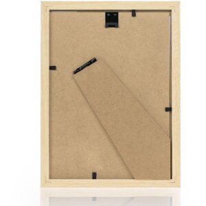 Cornice in legno ZEP Aosta White 20x30 cm superficie lucida profilo modanatura 1,4 cm