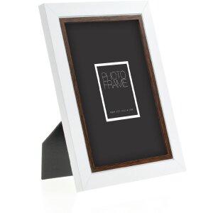 ZEP Portafoto in legno Caen 13x18 cm bicolore bianco marrone