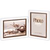 ZEP Doppia cornice Caen 2 quadri 13x18 cm Bianco Marrone 36x20,5 cm