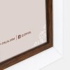 ZEP Doppia cornice Caen 2 quadri 13x18 cm Bianco Marrone 36x20,5 cm