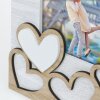 Cornice per foto ZEP Lavinia 15x20 cm in legno con applicazioni a cuore