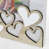 Cornice per foto ZEP Lavinia 15x20 cm in legno con applicazioni a cuore