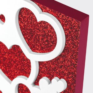 ZEP Portafoto in legno Rosalia 10x15 cm cuore glitter...