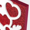 ZEP Portafoto in legno Rosalia 10x15 cm cuore glitter espositore