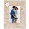ZEP portafoto in legno Felicia 10x15 cm marrone con cuori a palloncino formato verticale