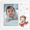 ZEP cornice per bambini Colin 10x15 cm in legno blu con supporto