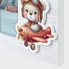 ZEP cornice per bambini Colin 10x15 cm in legno blu con supporto