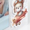 ZEP cornice per bambini Colin 10x15 cm in legno blu con supporto