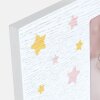 ZEP Cornice per bambini Colin in legno rosa 10x15 cm con motivo 3D a stella di peluche
