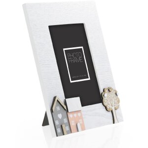 Cornice per ritratti in legno ZEP Riviera 10x15 cm bianco...