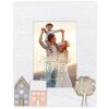 Cornice per ritratti in legno ZEP Riviera 10x15 cm bianco vintage con dettagli in legno