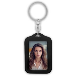Portachiavi ZEP AR7B nero per 2 foto 3,5x4,5 cm con...