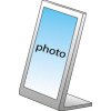 Portafoto in acrilico ZEP per foto 9x13 cm da appoggiare design moderno