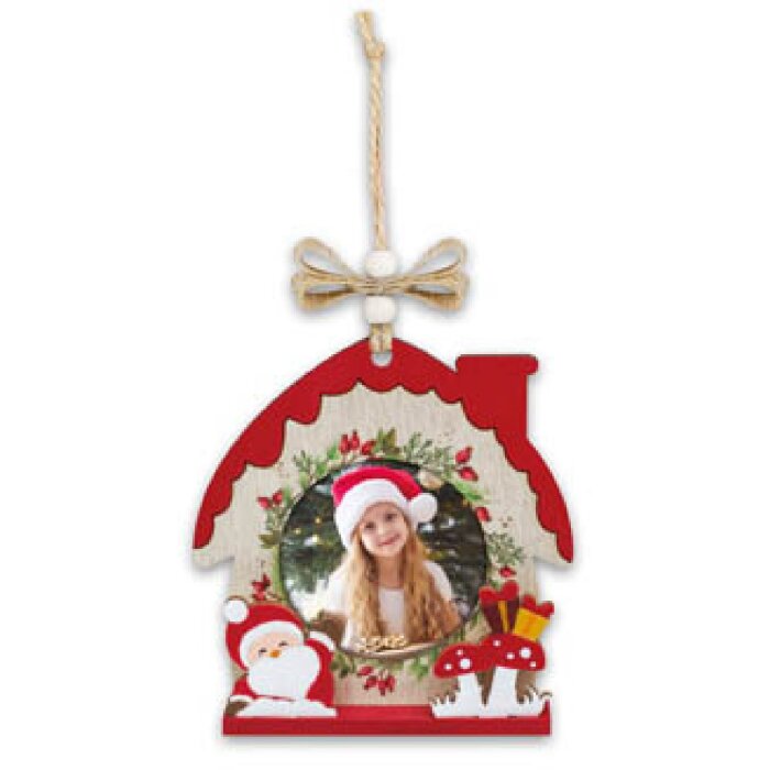 ZEP Koda Una decorazione in legno con immagine 6x6cm da appendere Natale