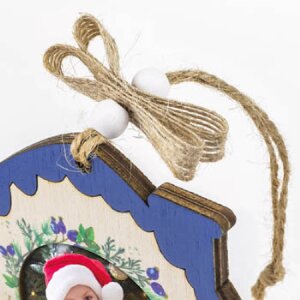 ZEP Koda B Decorazione in legno con immagine 6x6 cm da appendere