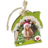 ZEP Koda C Cornice decorativa in legno 6x6 cm motivo natalizio da appendere