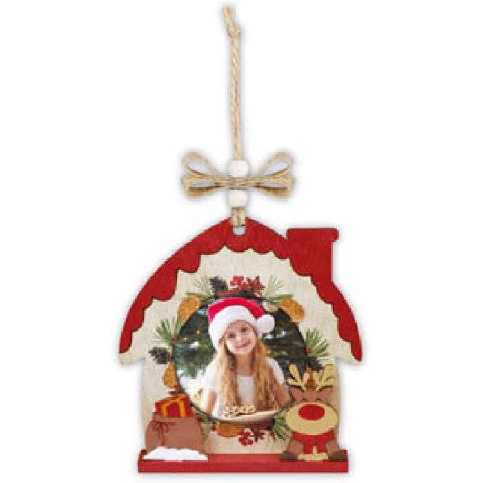 ZEP Koda D portafoto in legno 6x6cm per appendere il Natale