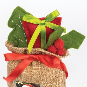 ZEP Decorazione in tessuto Aspen 9x4x16 cm da appendere con tasca per quadri 3,5x4,5 cm