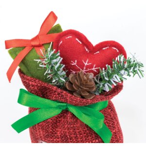 ZEP Decorazione in tessuto Aspen 9x4x16 cm da appendere con tasca per quadri 3,5x4,5 cm